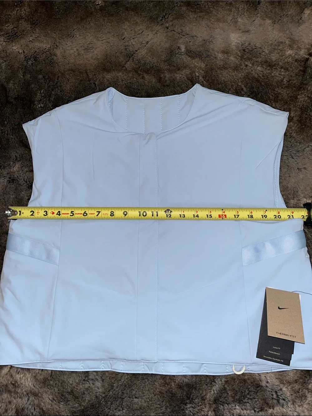 Nike Vest Womens M Perfect Stretch 24.7 Therma-FIT  Blue shirt  Reversible $150